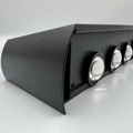 Aplica led perete, 12W, solara, IP65, 3000K, lumina calda, senzor lumina, neagra