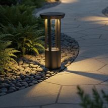 Stâlp LED Grădină 5W Cu Panou Solar IP65, 3000K, Lumina calda