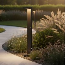 Stalp ornamental de gradina 12W=10W, 3000K, lumina calda, 800x100mm