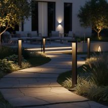 Stalp ornamental de gradina 12W=10W, 3000K, lumina calda, 800x100mm