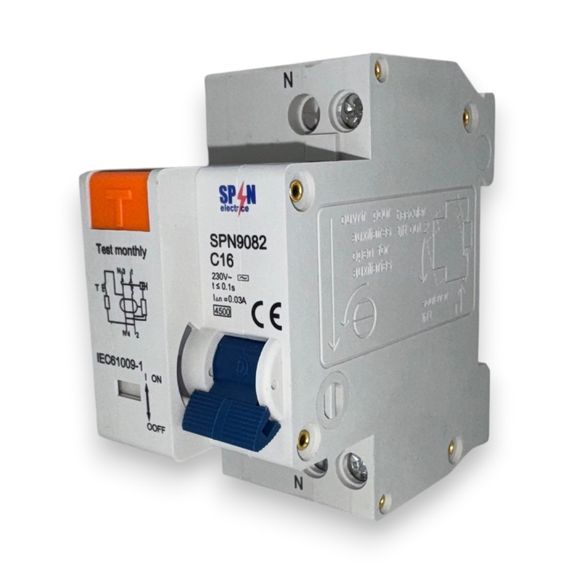 Siguranta automata diferentiala RCBO 1P+N 16A 30mA
