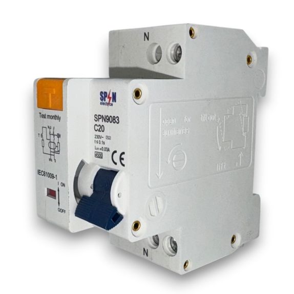 Siguranta automata diferentiala RCBO 1P+N 20A 30mA