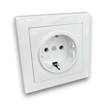 Priza schuko SIMPLA, contact de protectie, 250V~, 16A, 50Hz, IP20