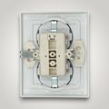 Priza schuko dubla, 250V~, 16A, 50Hz, IP20