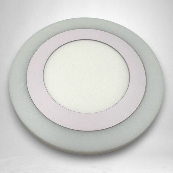 Spot LED Rotund, Doua Culori, 24+12W, 3000K-6500K, Trei Functii, 3+1GRATIS