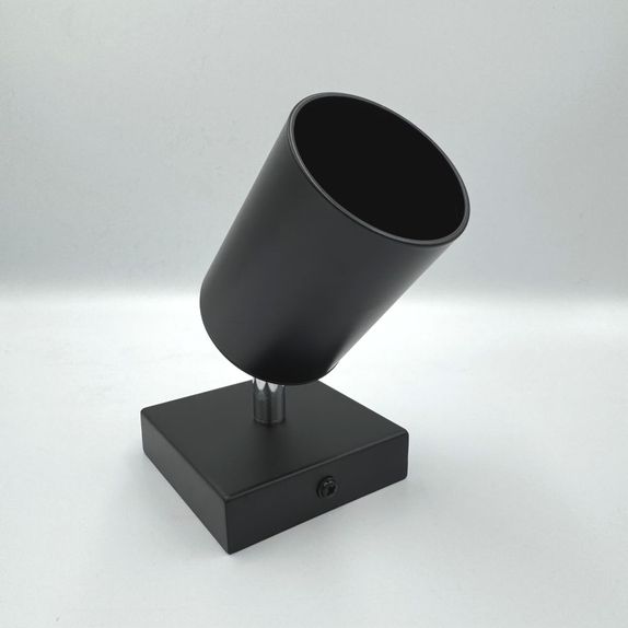 Spot Negru Reglabil 1xGU10 80mm