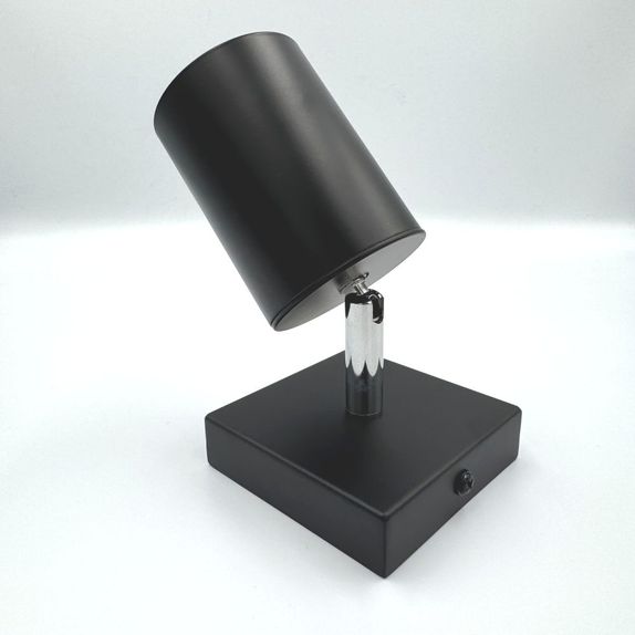 Spot Negru Reglabil 1xGU10 80mm