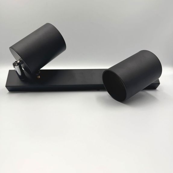Spot Negru Reglabil Liniar 2xGU10 300mm