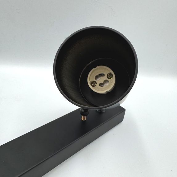 Spot Negru Reglabil Liniar 2xGU10 300mm