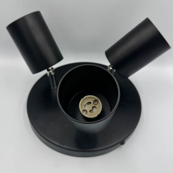 Spot Negru Reglabil 3xGU10 200mm
