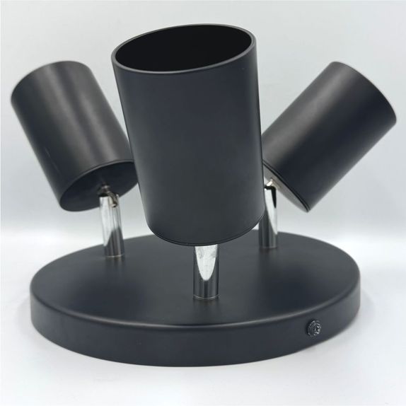 Spot Negru Reglabil 3xGU10 200mm