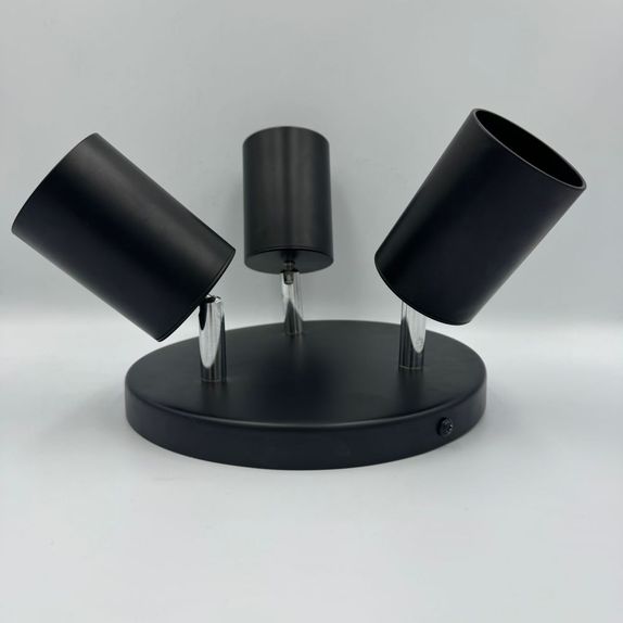 Spot Negru Reglabil 3xGU10 200mm