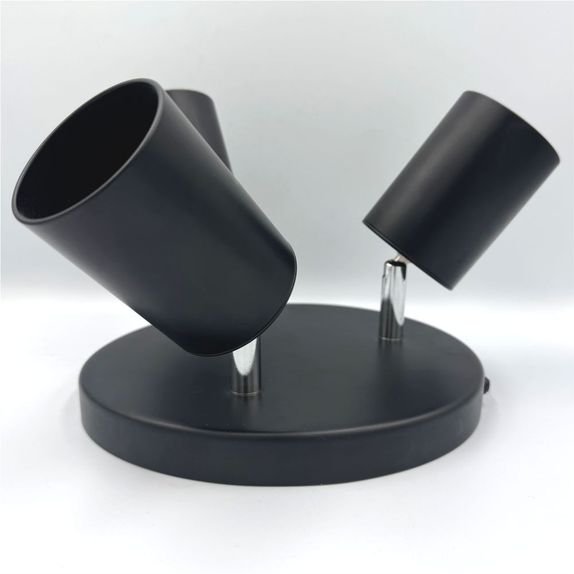 Spot Negru Reglabil 3xGU10 200mm