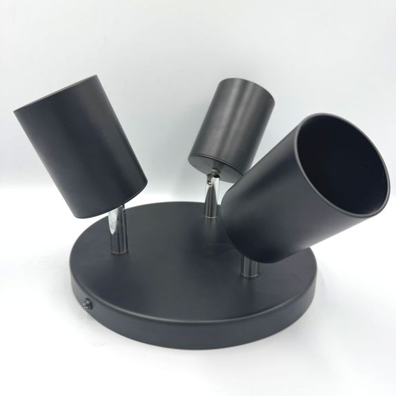 Spot Negru Reglabil 3xGU10 200mm