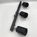 Spot Negru Reglabil Liniar 3xGU10 450mm