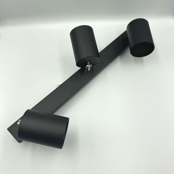 Spot Negru Reglabil Liniar 3xGU10 450mm