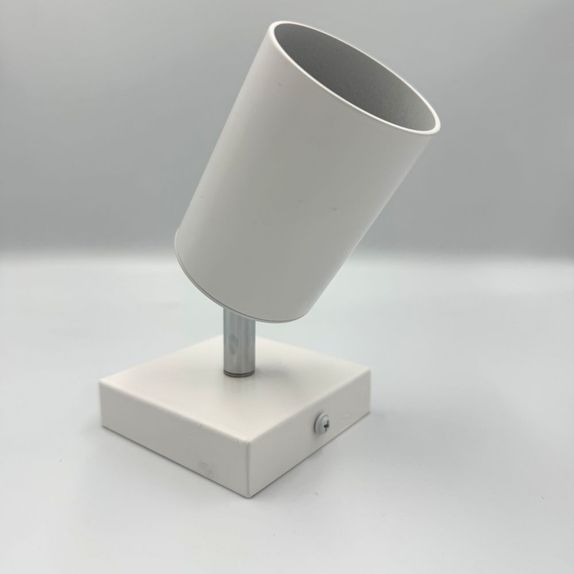 Spot Alb Reglabil cu 1xGU10 80mm