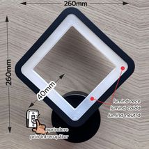 Aplica perete neagra 20W 1600LM 3000K/4000K/6500K