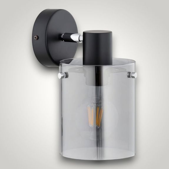 Aplica Alfa Essent Neagra & Chrome 1xE27