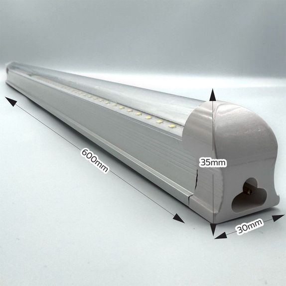 Corp T8 cu LED Interconectabil Transparent 8W/6500k/640lm lumina rece 600mm