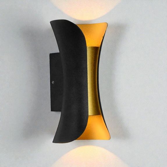 APLICA LED PERETE MAIA 2*3W 280LM 3000K NEGRU 150*70*60MM