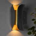 APLICA LED PERETE MAIA 2*3W 280LM 3000K NEGRU 150*70*60MM