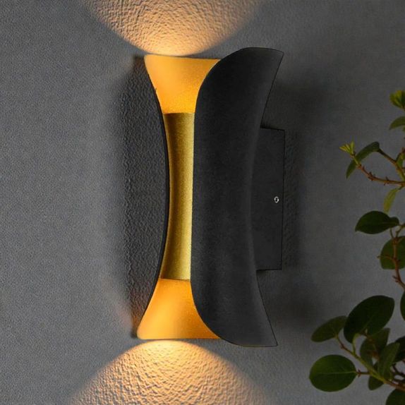 APLICA LED PERETE MAIA 2*3W 280LM 3000K NEGRU 150*70*60MM