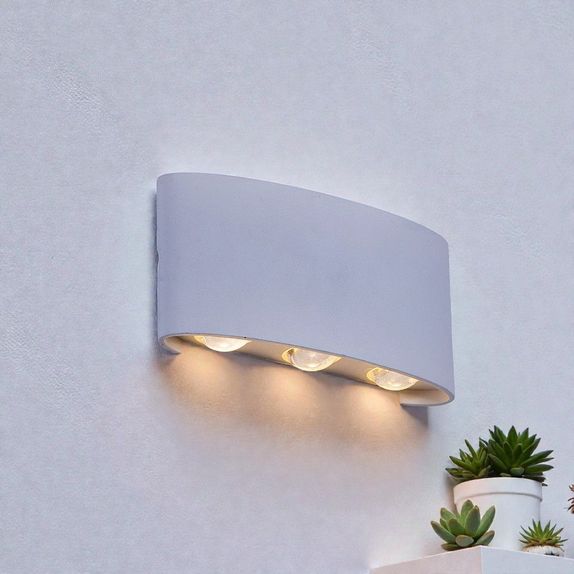 APLICA LED PERETE LUMARO 6W 420LM 3000K ALB 168*78*42MM