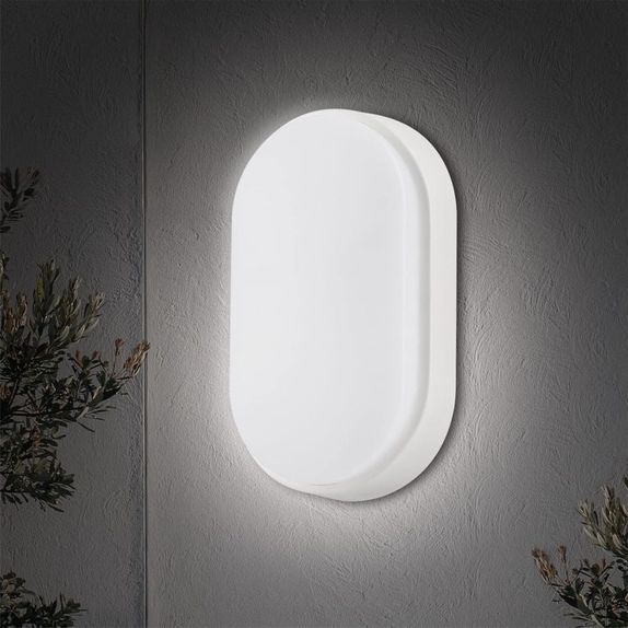 Aplica LED BAT Ovala , cu protectie IP65 ,10W=90W, 4000K, lumina neutra