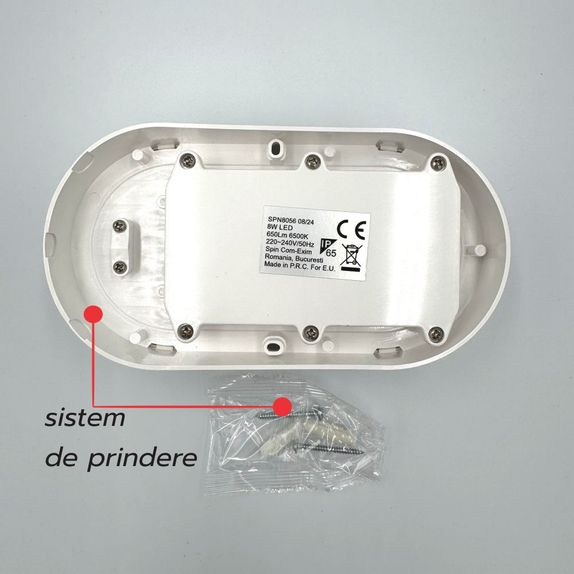 Aplica LED BAT Ovala 18W=162W, 4000K, lumina neutra, cu protectie IP65