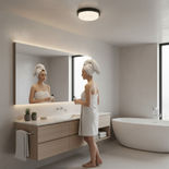 Aplica LED de exterior Rotunda Neagra Ø235, 18W=150W, 4000K, lumina neutra, cu protectie IP65