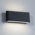 Aplica LED de exterior extra-plata Long, 24W=160W, 3000K, lumina calda, 2160Lm, IP65