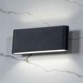 Aplica LED de exterior extra-plata Long, 24W=160W, 3000K, lumina calda, 2160Lm, IP65