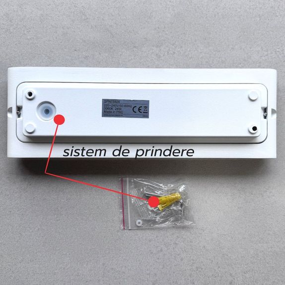 Aplica de exterior extra-plata Long , 24W=160W, 3000K, lumina calda, 2160Lm, IP65