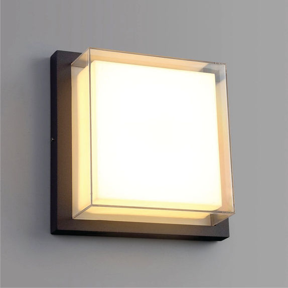 Aplica patrata Lara IP65 15W 3000K 1350LM, lumina calda