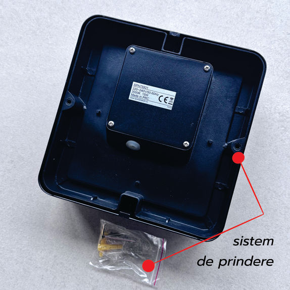 Aplica patrata Lara IP65 15W 3000K 1350LM, lumina calda