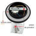 Aplica Biscuit Perete Ø150, 12W, 3000K, lumina calda, cu protectie IP65