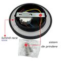 Aplica Perete Biscuit Ø150, 12W, 6000K, lumina rece, cu protectie IP65