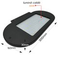 Aplica 300x160mm 12W=108W 3000K, lumina calda, cu protectie IP65 Perete