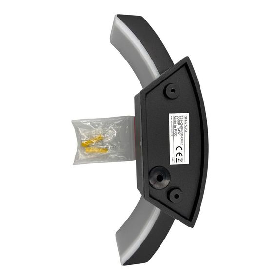 Aplica LED de exterior concava, 24W=160W, 3000K, lumina calda, IP65