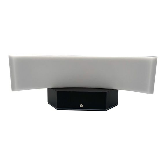 Aplica LED de exterior concava, 24W=160W, 3000K, lumina calda, IP65