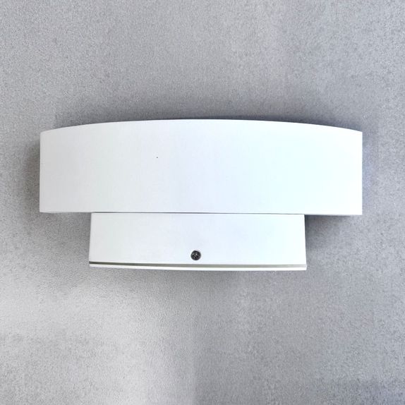 Aplica led concava cu senzor alba 24w IP65 3000K