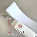 Aplica led concava cu senzor alba 24w IP65 3000K