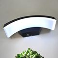 Aplica led concava cu senzor neagra 24w IP65 3000K