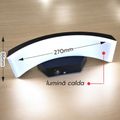 Aplica led concava cu senzor neagra 24w IP65 3000K