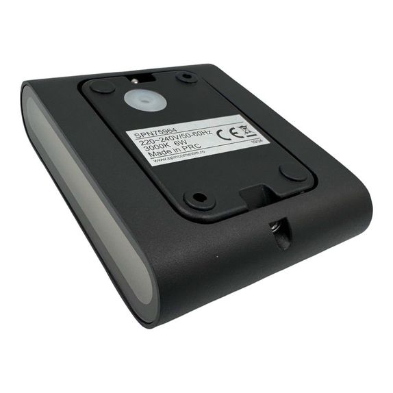 Aplica de exterior extra-plata, 6W=40W, 3000K, lumina calda, IP65