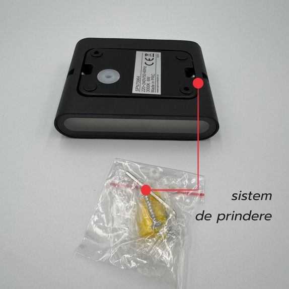 Aplica de exterior extra-plata, 6W=40W, 3000K, lumina calda, IP65
