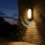 Aplica ovala de exterior cu senzor de miscare 360°, 8W=60W, 650Lm, IP65, lumina rece