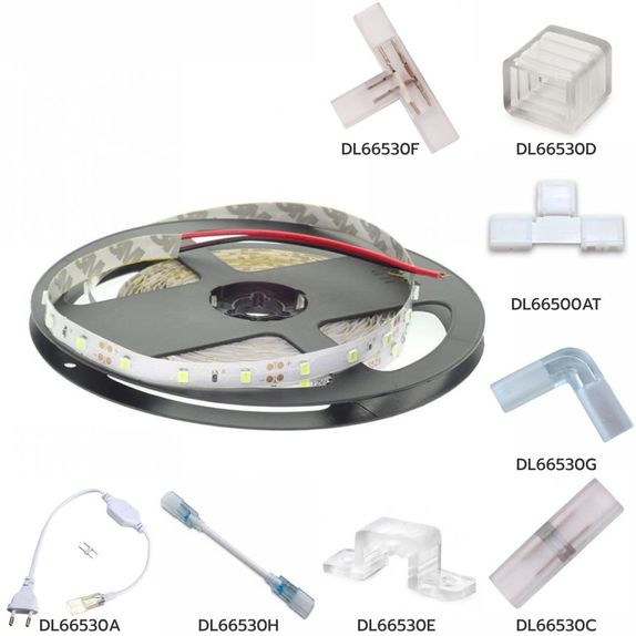 Banda LED 12V, 14.4W/M 60LED/m IP20, R5050, lumina neutra - rola 5m