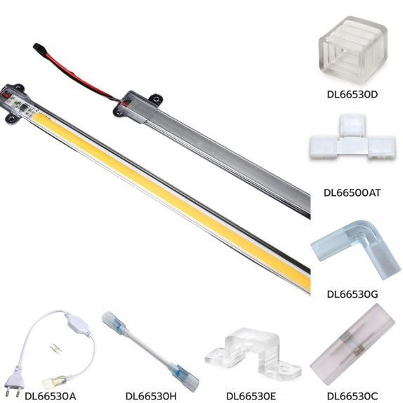 Banda led COB rigida 18W 6500K